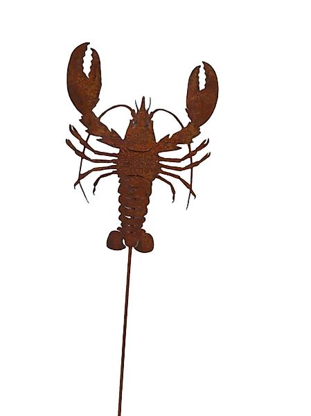 Deko-Impression Gartenfigur Gartenstecker Beetstecker Gartenstab Hummer günstig online kaufen