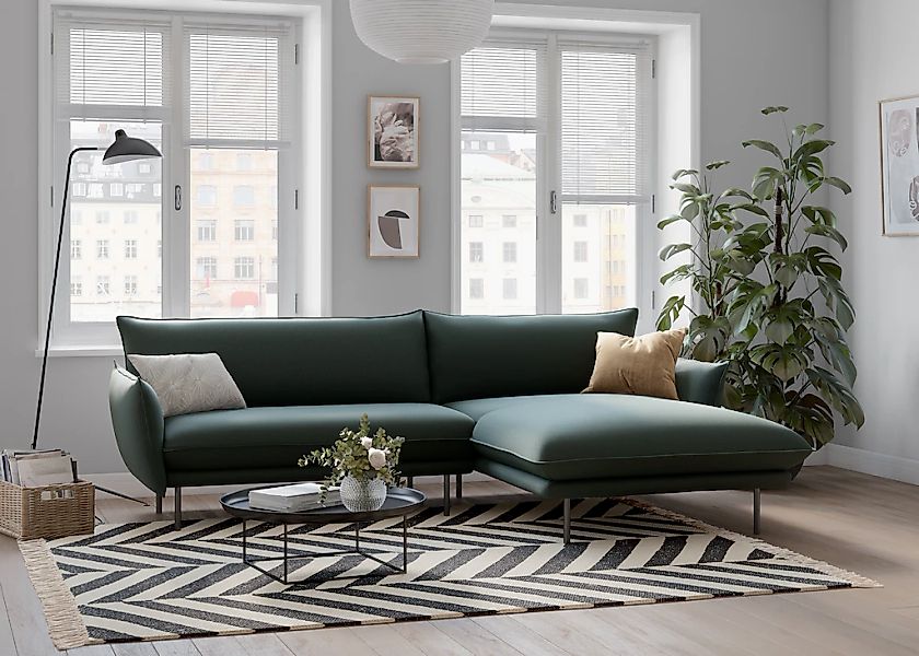 OTTO home Ecksofa "Stine L-Form" Besonderes Design durch Kissenoptik und Ke günstig online kaufen