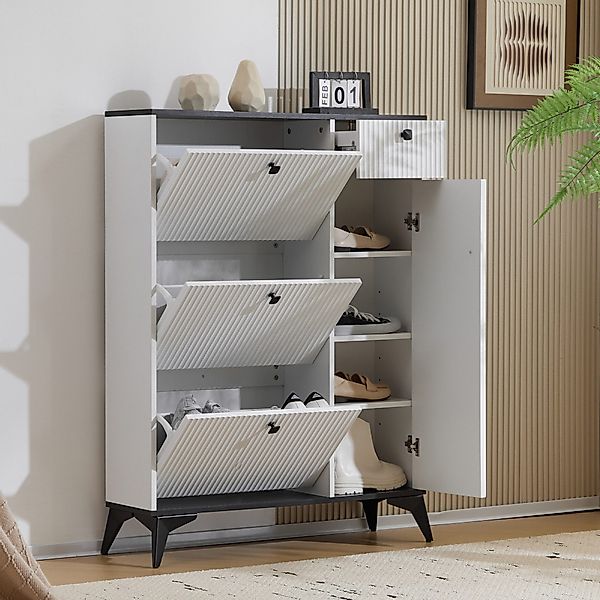 Flieks Schuhschrank mit 3 Klappen, 1 günstig online kaufen