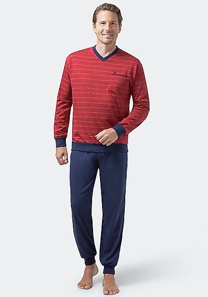 Hajo Schlafanzug Schlafanzug mit Bündchen, Klima-Light günstig online kaufen