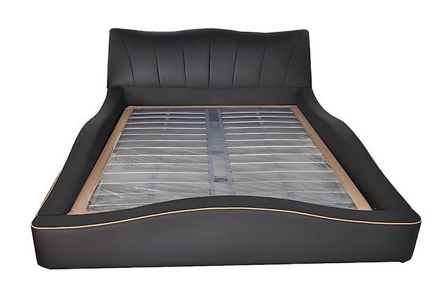 JVmoebel Bett Luxus Design Leder Polster Hotel Bett mit USB Rahmen Gestell günstig online kaufen