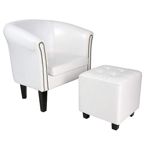 MIADOMODO Chesterfield-Sessel Chesterfield Sessel Hocker Loungesessel günstig online kaufen