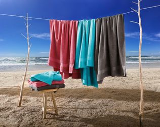 my home Strandtücher "Juna, 2 Strandtücher 100x180, 100% Baumwolle, Set und günstig online kaufen