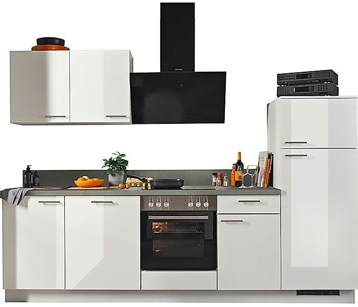 KOCHSTATION Küche vormontiert, wahlweise mit E-Geräten, Stellbreite 280 cm günstig online kaufen