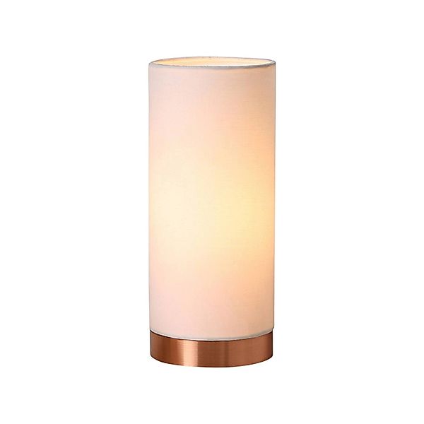 Lindby Tischlampe Ronja 9620840 Dimmbar Modern in Weiß aus Textil 1-flammig günstig online kaufen