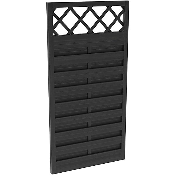 Sichtschutzzaun-Element Country Anthrazit,asiert 180 cm x 90 cm günstig online kaufen