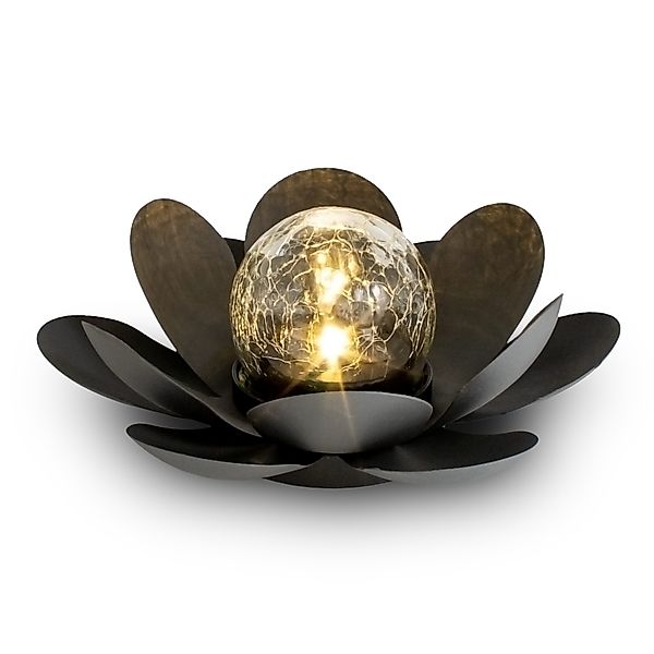 Spetebo LED Solarleuchte LED Solar Lotusblüte günstig online kaufen