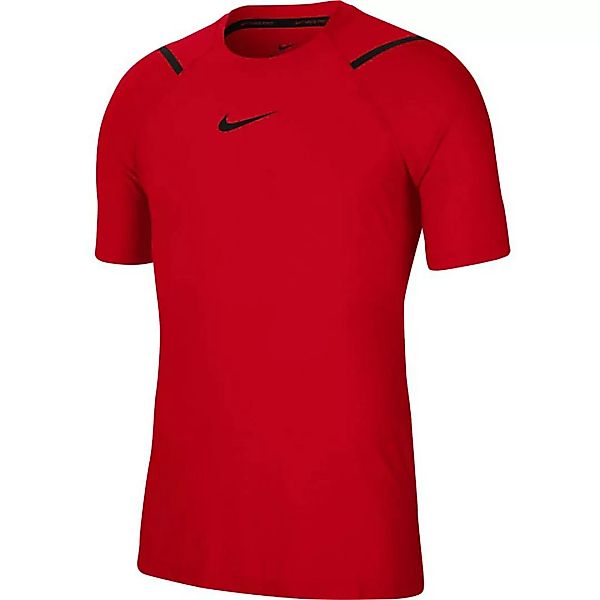Nike Pro Kurzärmeliges T-shirt S University Red / Heather / Black günstig online kaufen