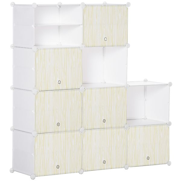 HOMCOM Schrank Schuhregal Platzsparend, Kunststoff Schuhregal für den Einga günstig online kaufen