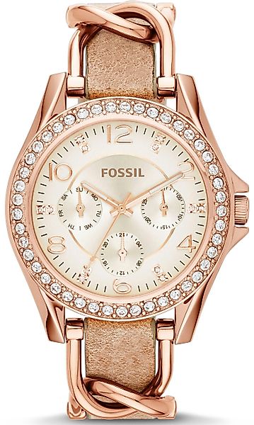 Fossil Multifunktionsuhr RILEY ES3466, Quarzuhr, Armbanduhr, günstig online kaufen