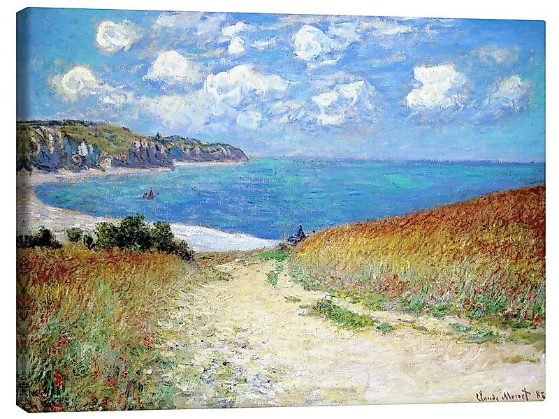 Posterlounge Wandbild Strandweg durch den Weizen günstig online kaufen