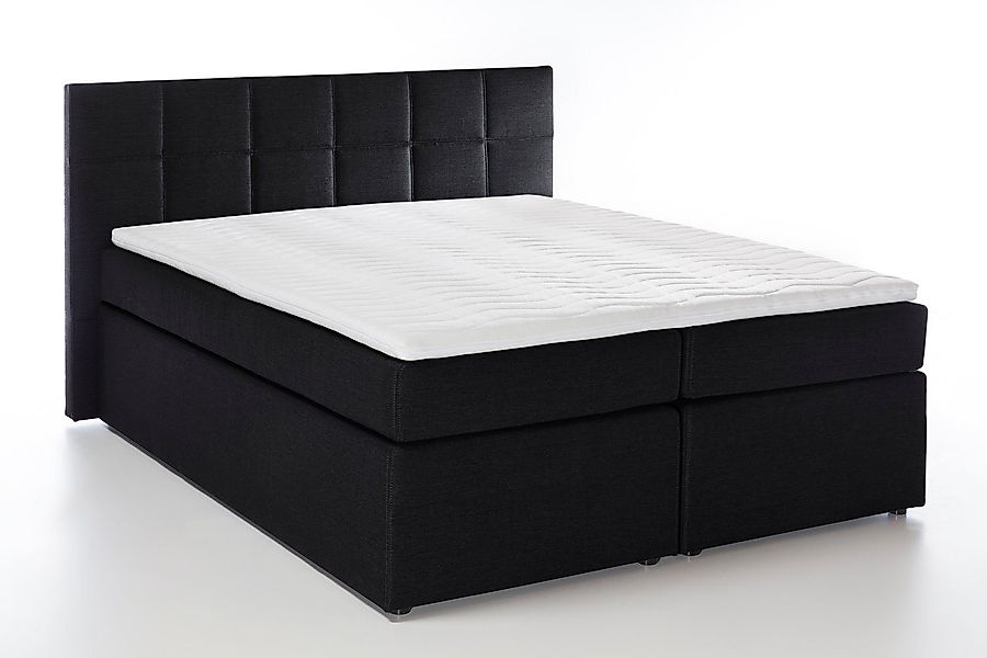Möbelfreude Boxspringbett Boxspringbett Bea Schwarz 200x200 günstig online kaufen