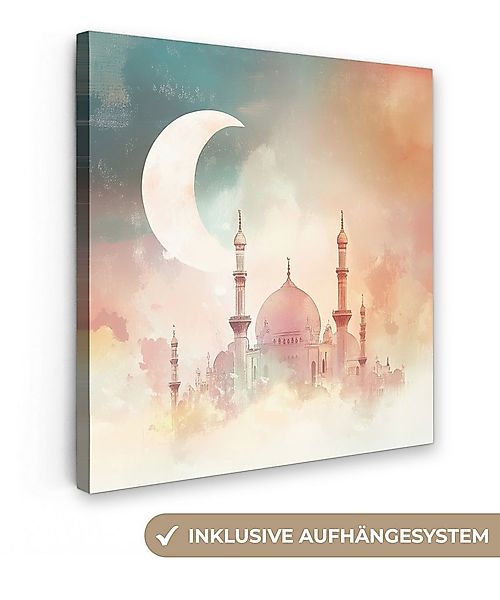 OneMillionCanvasses® Leinwandbild Moschee - Bunte Wolken - Arabisch - Ramad günstig online kaufen