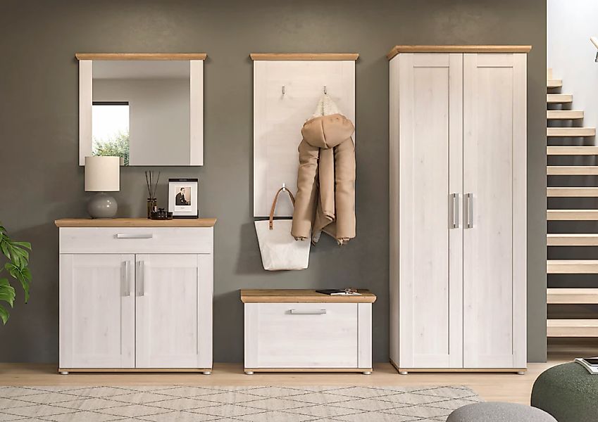 Home affaire Garderoben-Set "COSENZA, TOPSELLER, Breite ca. 285 cm, 5-teili günstig online kaufen