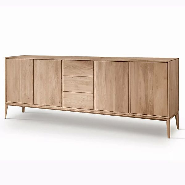 Sideboard Massivholz Eiche bianco CUNEO-137 günstig online kaufen