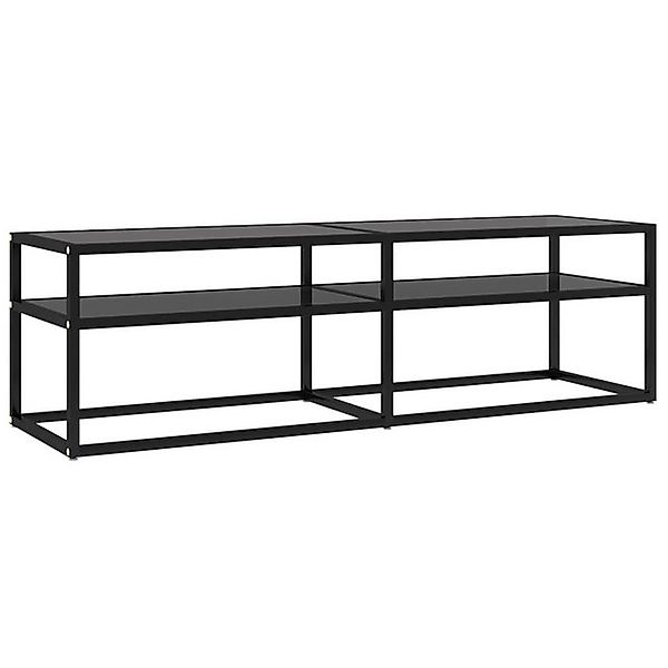 vidaXL TV-Schrank TV-Schrank Schwarz 140x40x40,5 cm Hartglas Lowboard günstig online kaufen