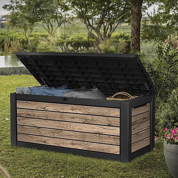 Keter Gartenbox "NORTHWOOD" 623L 157x72x69cm Deckel günstig online kaufen