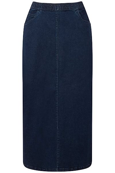 Ulla Popken Jeansrock Jeans-Rock ausgestellt Elastikbund günstig online kaufen