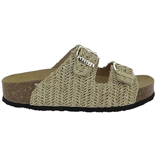Plakton  Pantoffeln BETA MET RAFIA BEIG 09  801 TABACO Beige günstig online kaufen