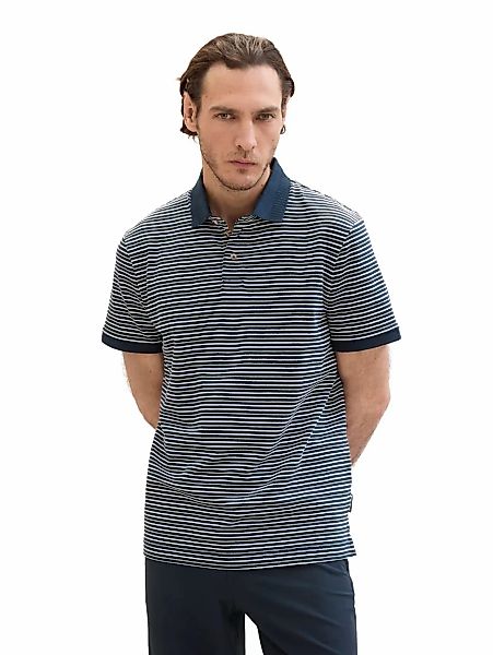 TOM TAILOR Poloshirt, in Streifen-Optik günstig online kaufen