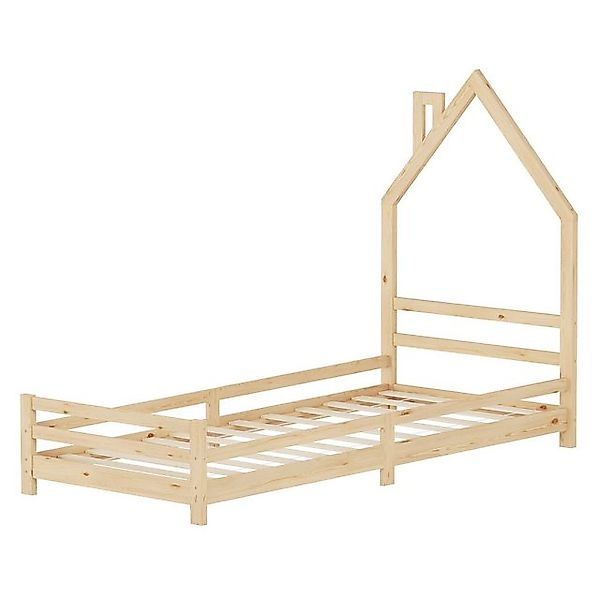 ML-DESIGN Kinderbett Hausbett Holzbett mit Lattenrost Jugendbett aus massiv günstig online kaufen