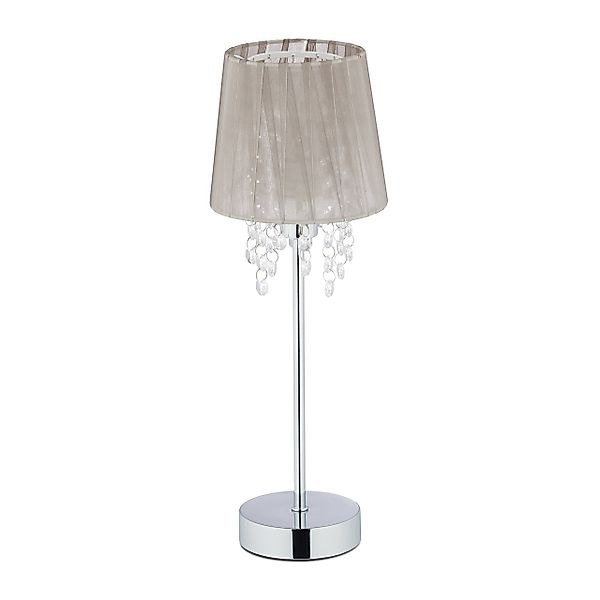 relaxdays Tischleuchte Tischlampe Organza Kristall günstig online kaufen