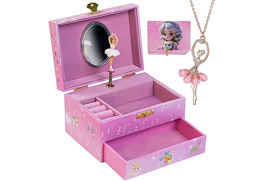 AdelDream Schmuckkasten Musik-Aufbewahrungsbox mit Einhorn Engelsflügeln günstig online kaufen