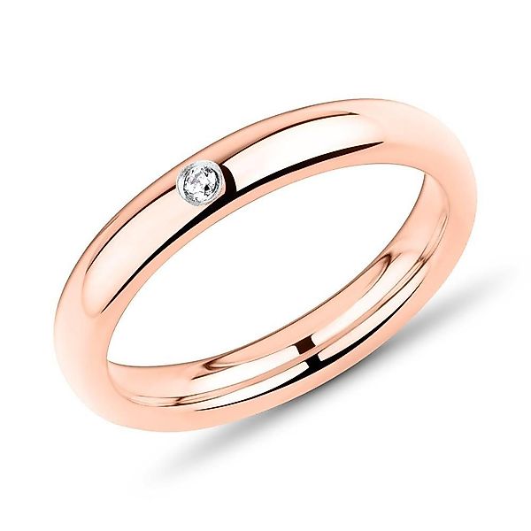 Unique Fingerring Unique Damen Edelstahlring rosévergoldet günstig online kaufen