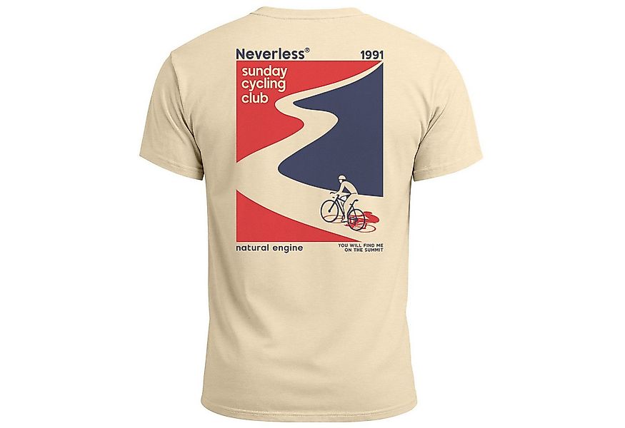 Neverless Print-Shirt Herren T-Shirt Backprint Fahrrad Bike Printshirt Sund günstig online kaufen