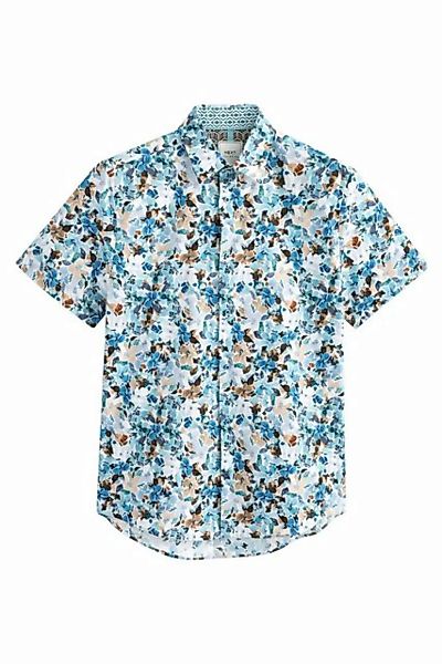 Next Kurzarmhemd Regular Fit Hemd mit kurzen Ärmeln und Besatz (1-tlg) günstig online kaufen
