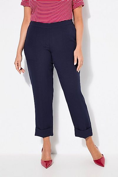 Ulla Popken Funktionshose verkürzte Hose Rena schmales Bein Bügelfalte günstig online kaufen