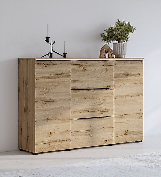 INOSIGN Sideboard Tana, Breite 132 cm, moderne Kommode 3 SK,2 Trg, Schublad günstig online kaufen