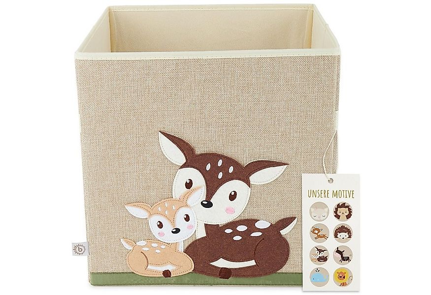 BIECO Spielzeugtruhe Bieco Kinder Aufbewahrungsbox Rehe 36L, faltbar Kallax günstig online kaufen