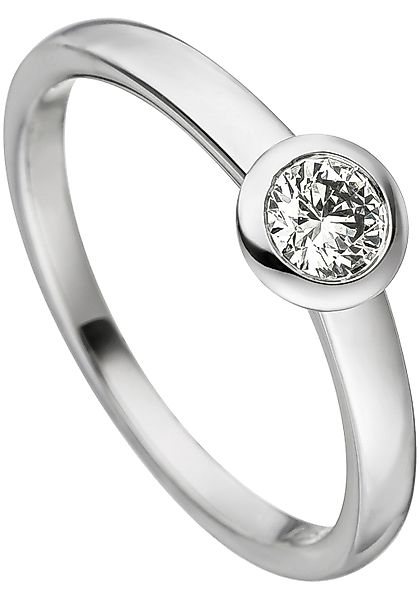 JOBO Solitärring "Ring mit Diamant 0,25 ct.", 585 Weißgold günstig online kaufen