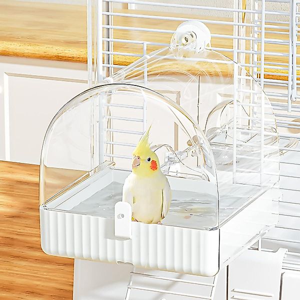 LuxusKollektion Vogelkäfig Vogelbad Multifunktions-Hängender 3-in-1 Badehau günstig online kaufen