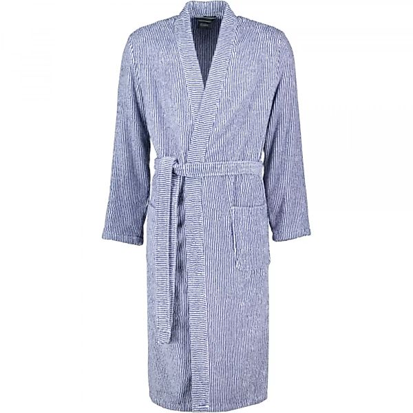 Cawö Herren Bademantel Kimono 3834 - Farbe: navy-weiß - 16 - L günstig online kaufen