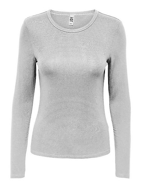 JACQUELINE de YONG T-Shirt Slim Fit Rundhals Elegant JDYMILA L/S O-NECK TOP günstig online kaufen