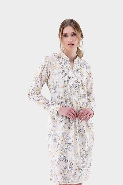 Kleid aus Baumwoll-Plumetis mit Blumenmuster günstig online kaufen