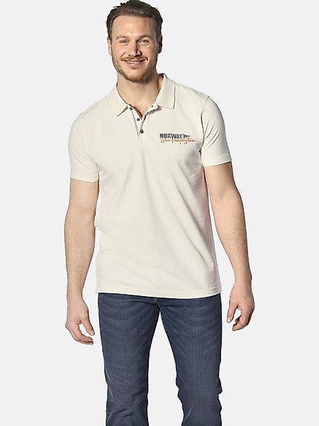 Jan Vanderstorm Poloshirt JAKOV mit Kontrast-Knopfleiste günstig online kaufen