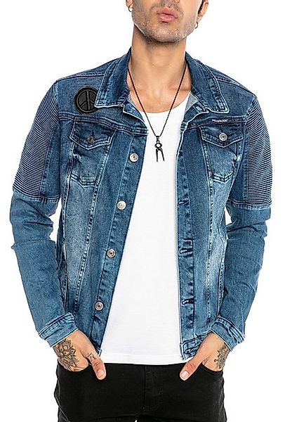 RedBridge Jeansjacke im Biker-Stil Premium Denim günstig online kaufen