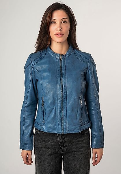 Mauritius Lederjacke MWAdila mit Stehkragen, Kapuze, günstig online kaufen