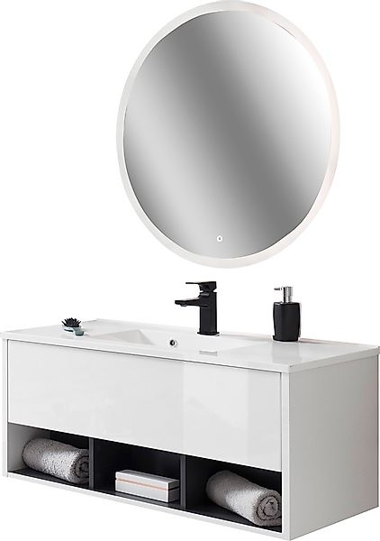 PLACES OF STYLE Badmöbel-Set »Studio Line, Bad im modernen Design, 2-teilig günstig online kaufen