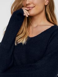 Vero Moda V-Ausschnitt-Pullover VMCREWLEFILE LS V-NECK günstig online kaufen