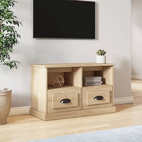 Vidaxl Tv-schrank Sonoma-eiche 80x35x50 Cm Holzwerkstoff günstig online kaufen