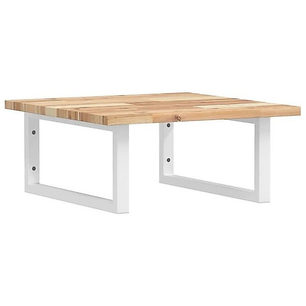 vidaXL Badezimmerspiegelschrank Waschbeckenregal Wandmontage Stahl und Akaz günstig online kaufen
