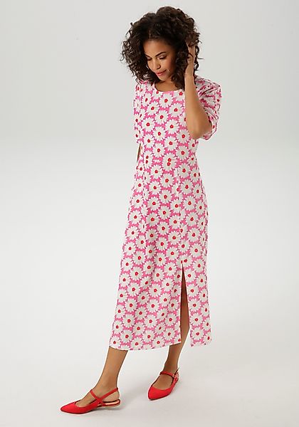 Aniston CASUAL Sommerkleid allover mit Blüten günstig online kaufen