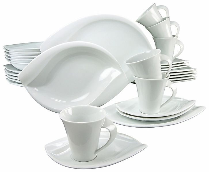 CreaTable Kombiservice »Geschirr-Set ACACIA«, (Set, 30 tlg., Kaffeeservice günstig online kaufen