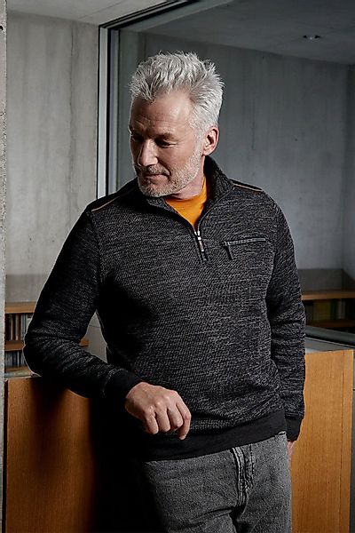 Hajo Sweatshirt Sweatshirt in Effektgarn allover günstig online kaufen