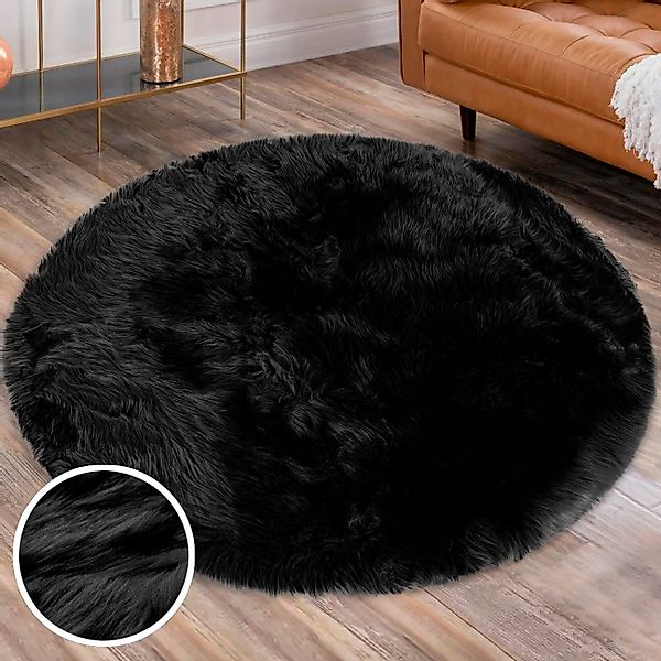 my home Hochflor-Teppich Valeria Fellteppich kuschelig, günstig online kaufen