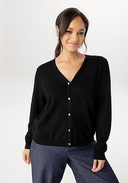 Aniston PLUS Strickjacke mit edlen Knöpfen - NEUE KOLLEKTION günstig online kaufen